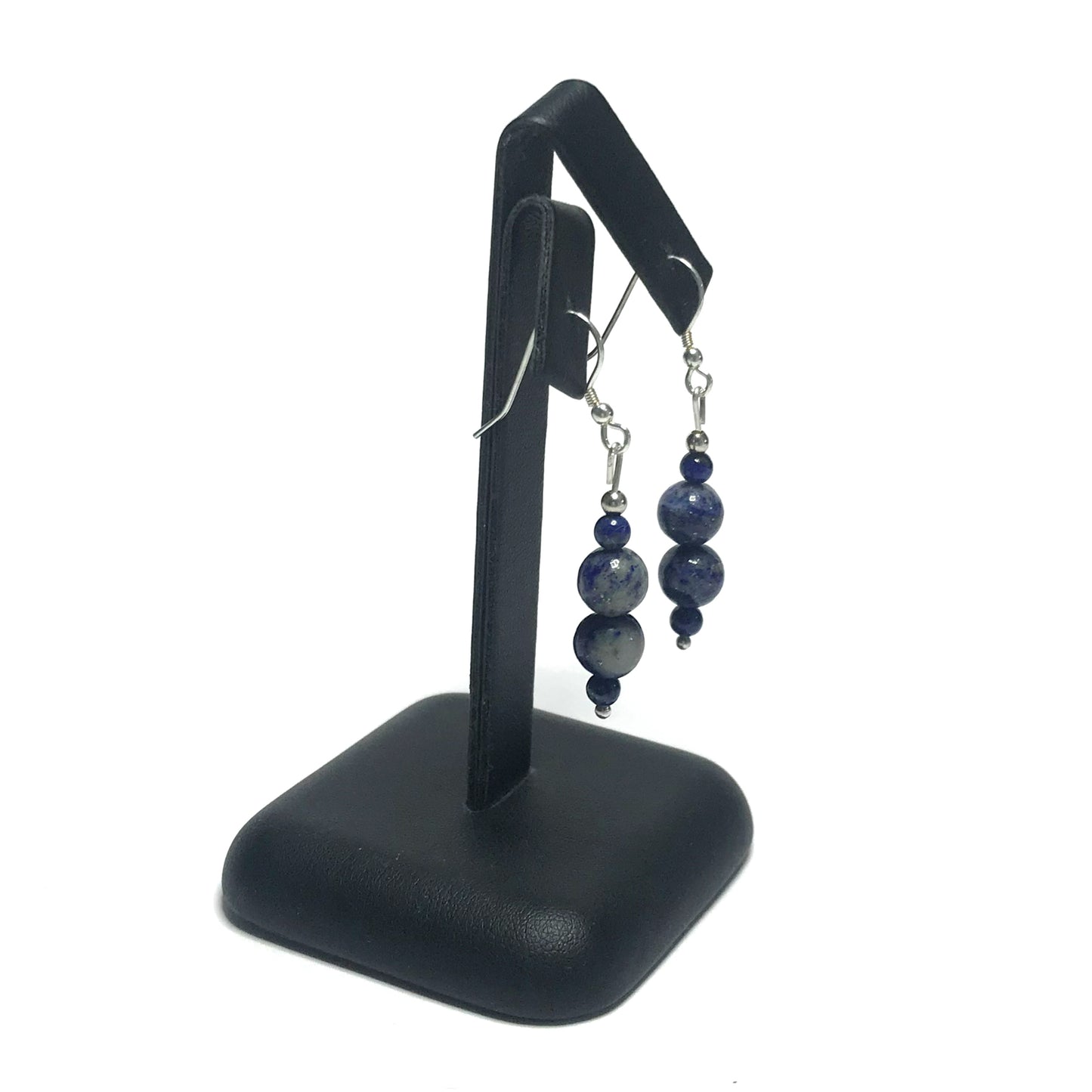 Lapis lazuli crystal earrings