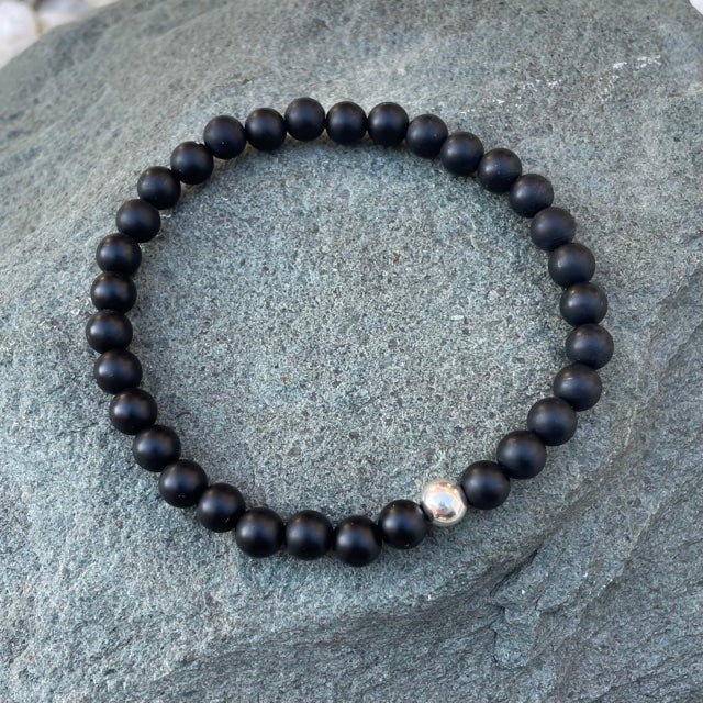 Matte Onyx Crystal Bracelet