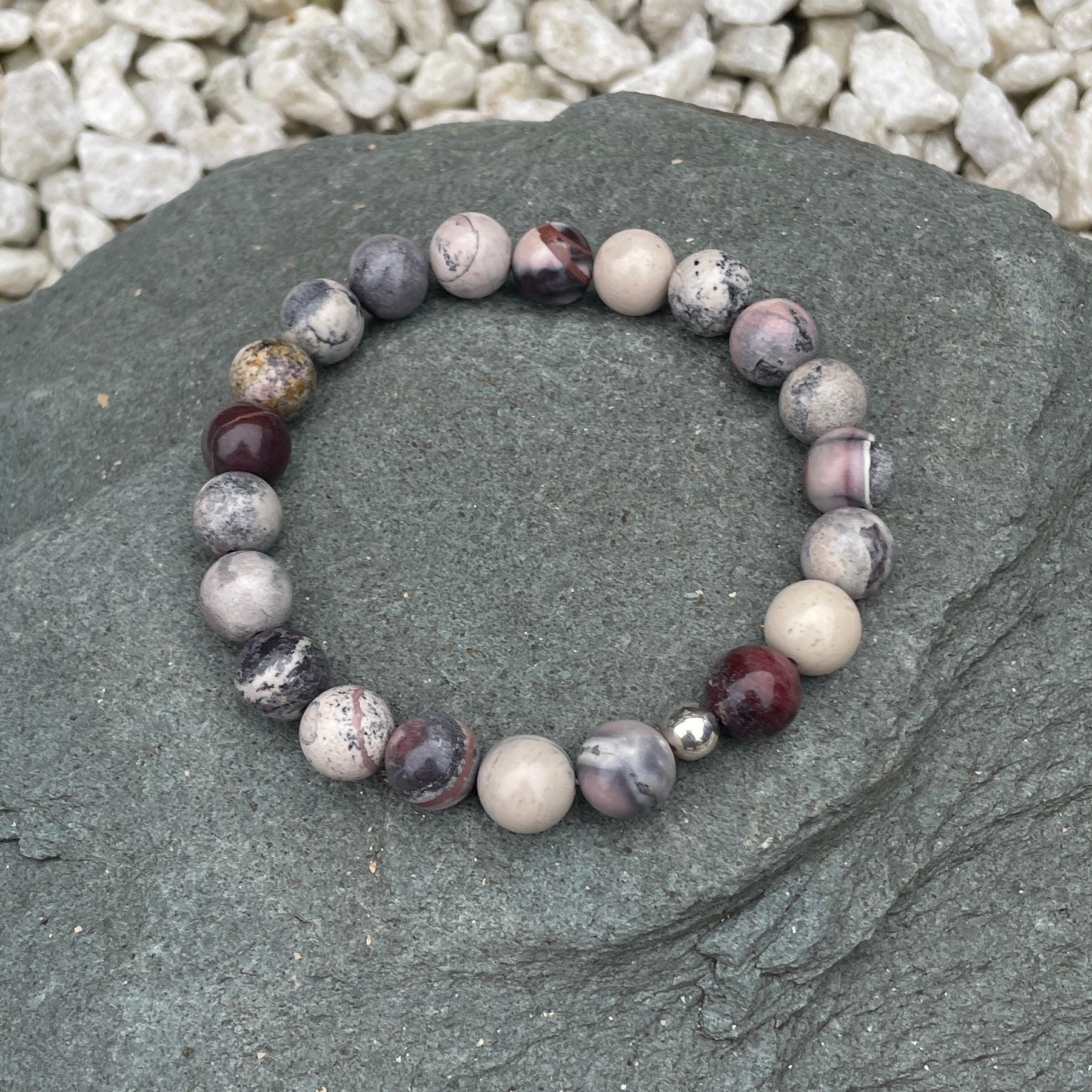 Porcelain Jasper Crystal Bracelet