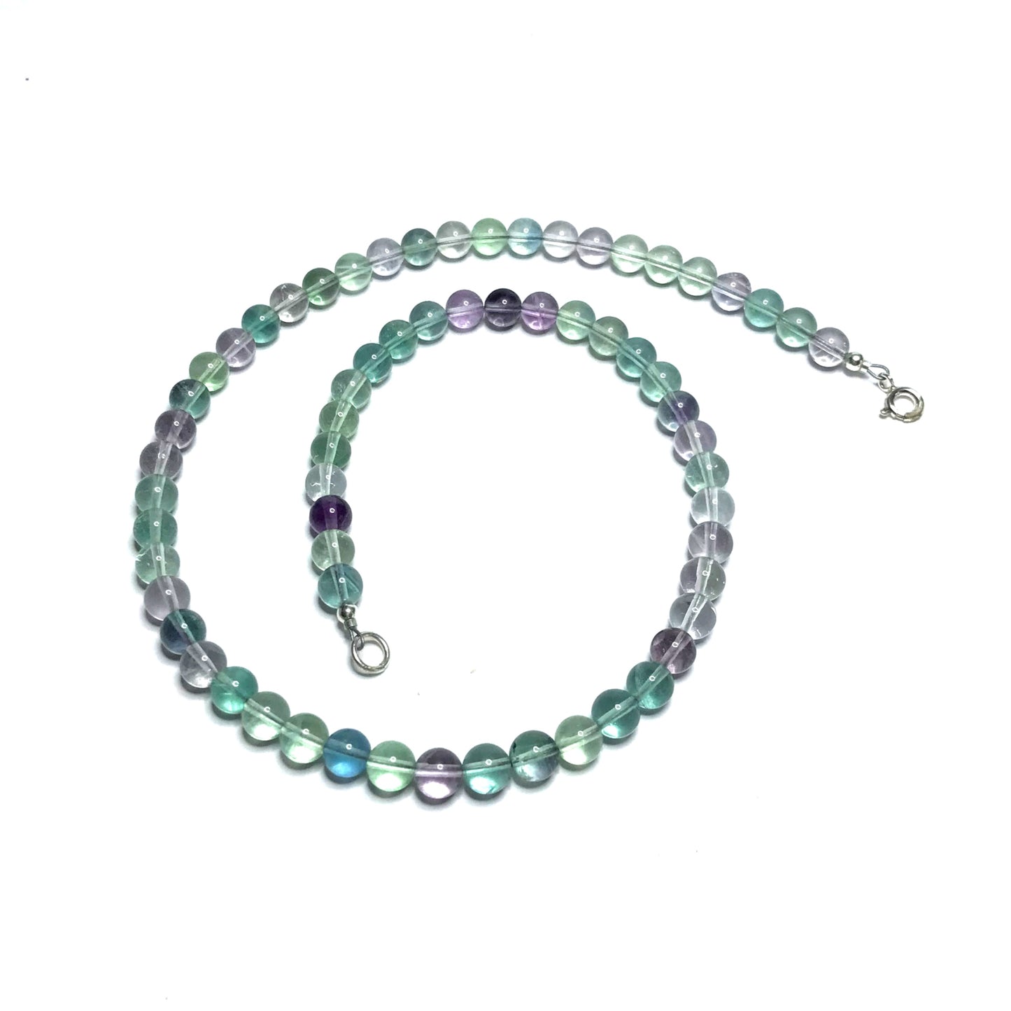 Rainbow fluorite choker