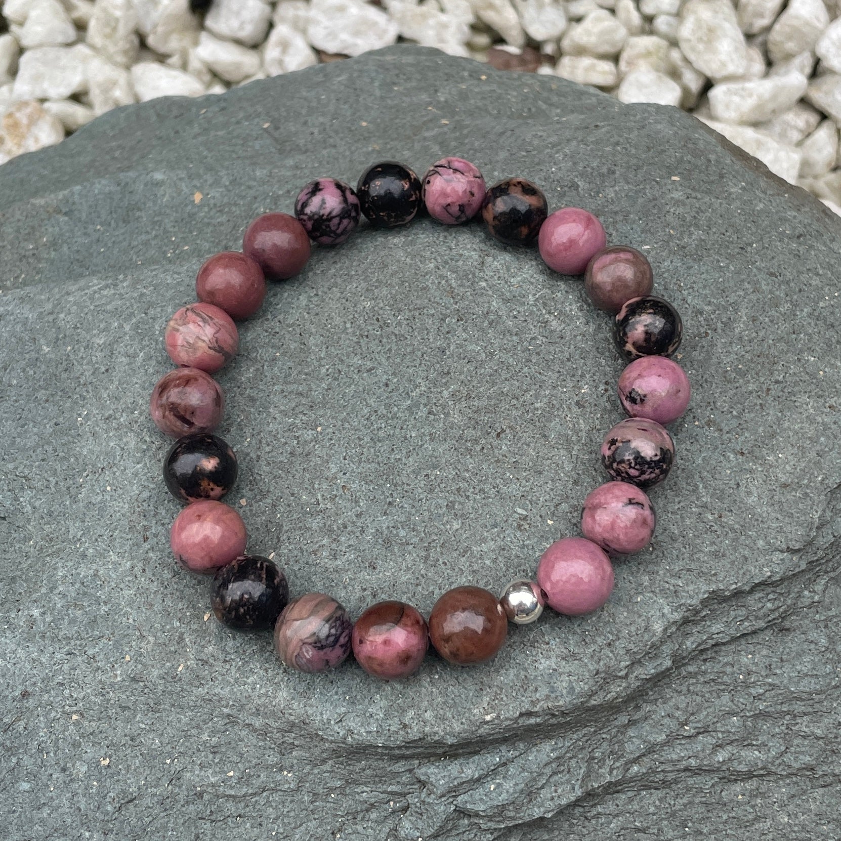 Rhodonite Crystal Bracelet