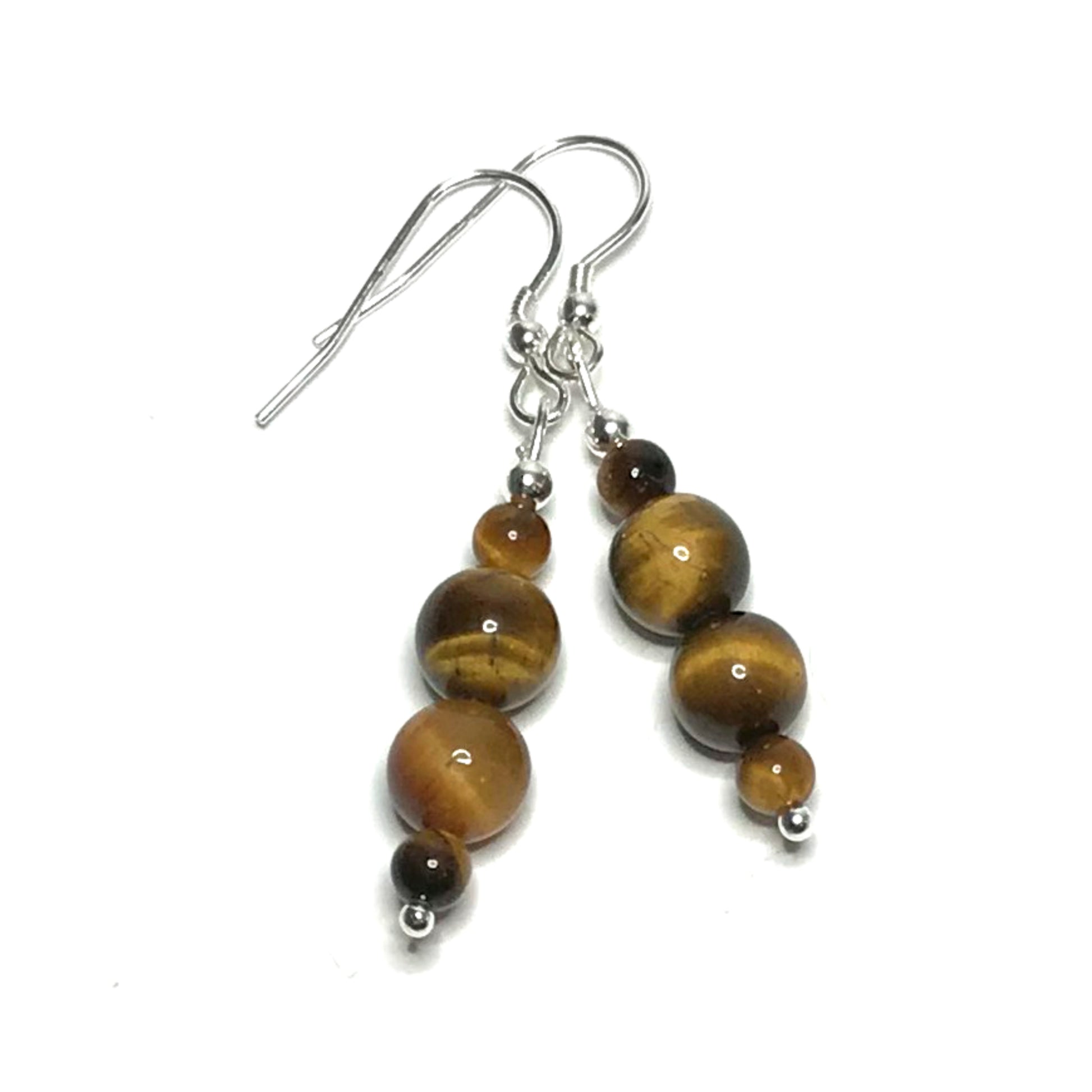 Tiger eye earrings