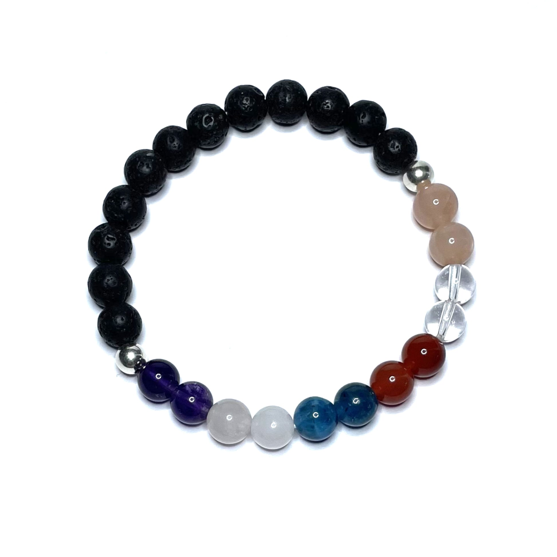 Weight loss crystal bracelet with lava