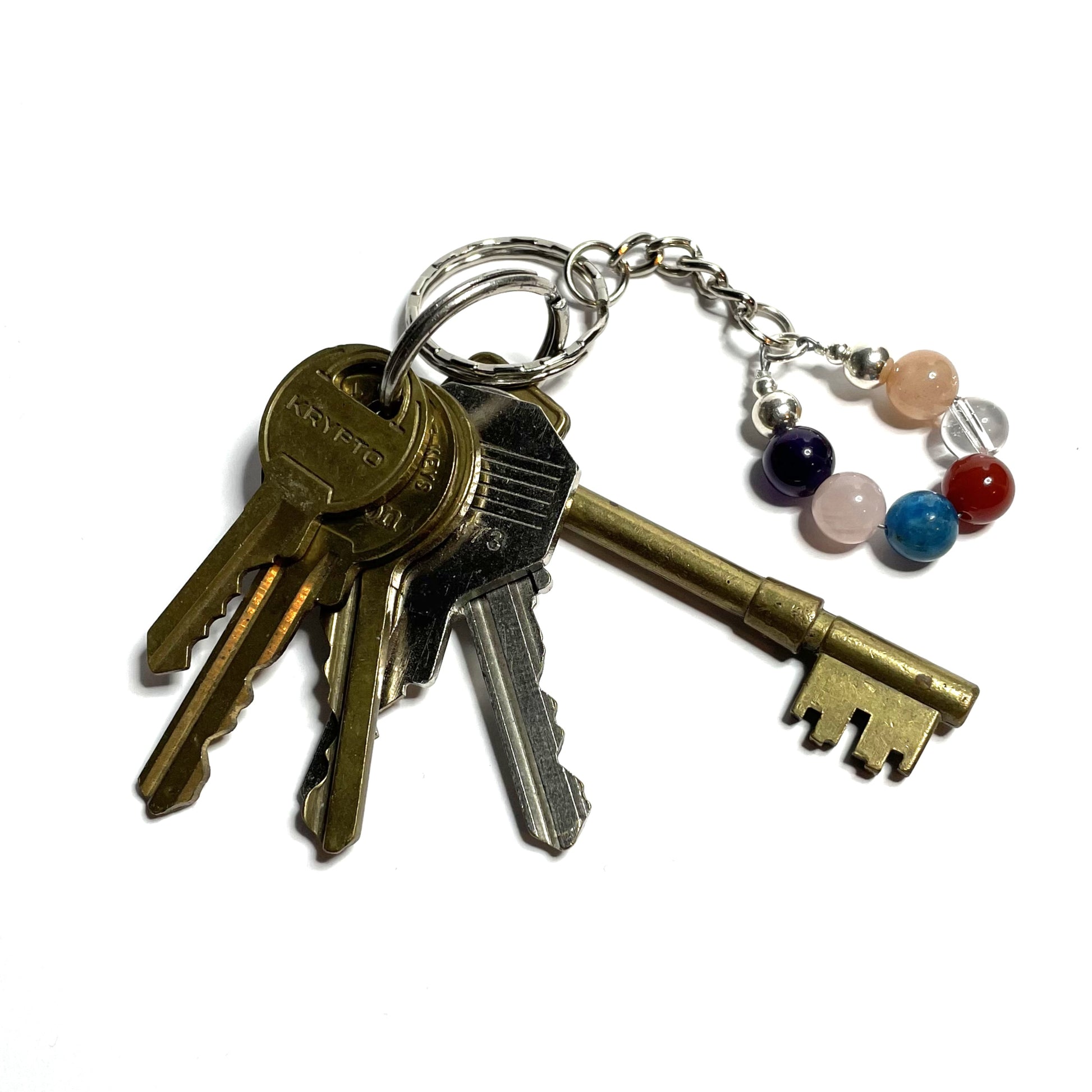 Weight loss gemstone keychain with keys