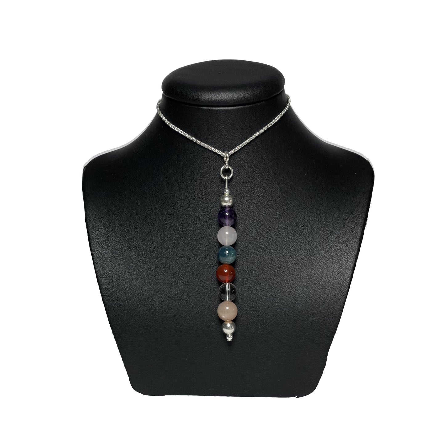 Weight loss crystal pendant necklace on stand