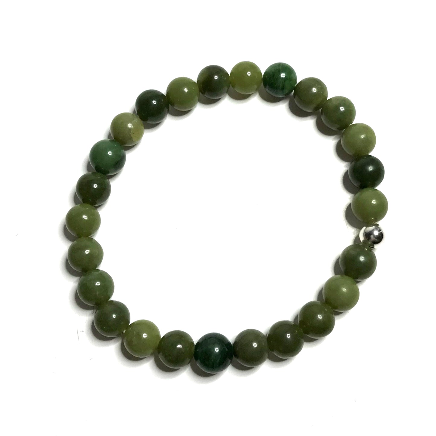 8mm Nephrite jade crystal bracelet