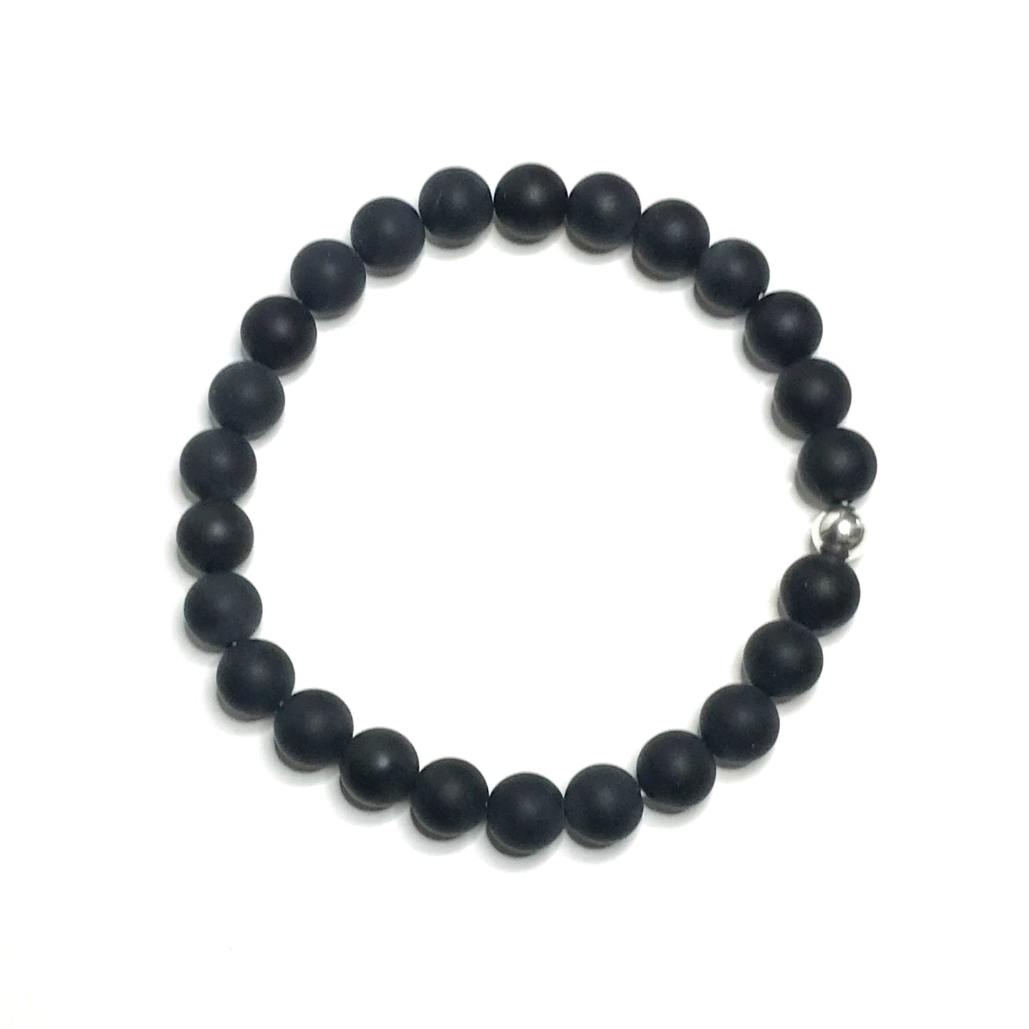 8mm Matte onyx crystal bracelet