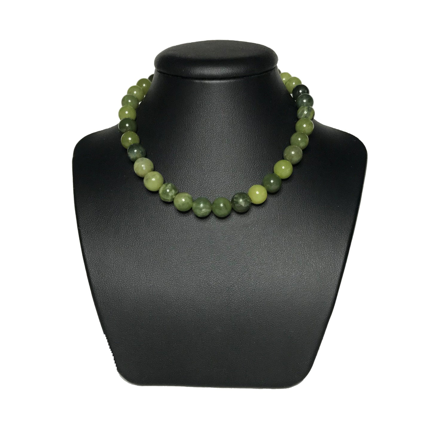 Nephrite jade crystal necklace