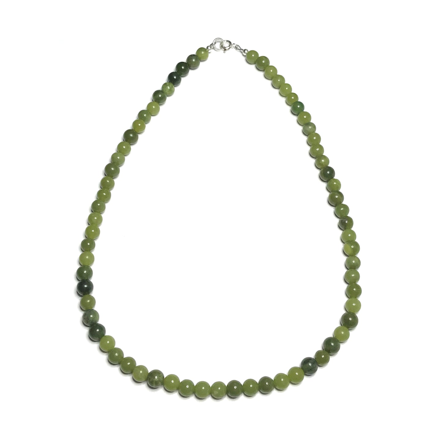 Nephrite jade gemstone choker necklace