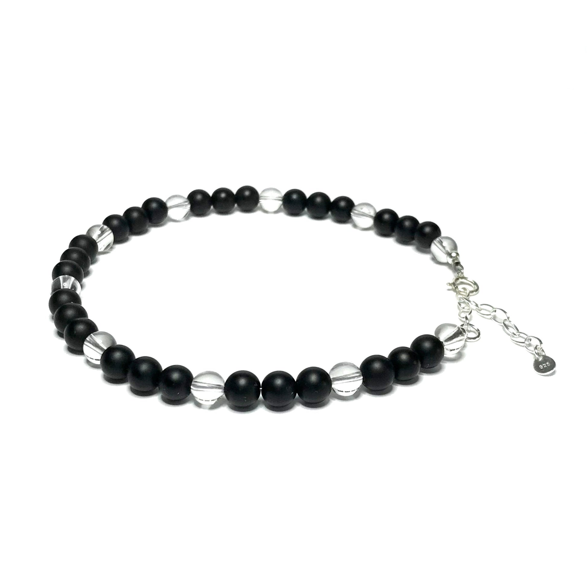 Matte Onyx Anklet